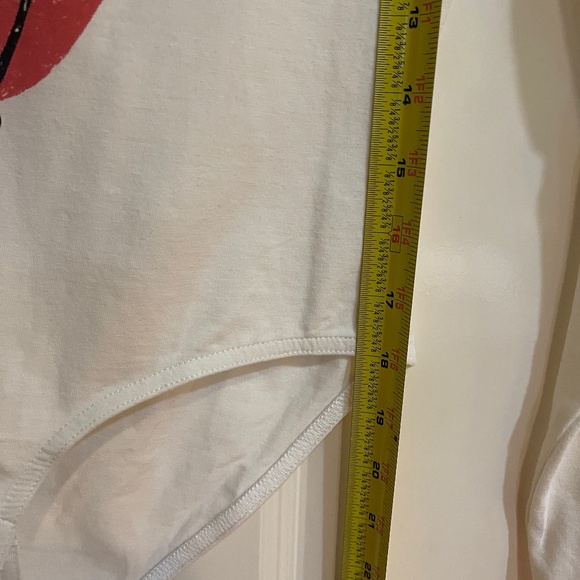 NEW ZARA Rolling Stone Long Sleeve Bodysuit Top Small XS Equivalent Girls XL 13 - Picture 4 of 8